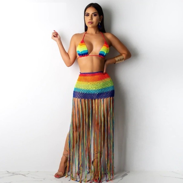 Top y falda de mujer de colores B1119 L