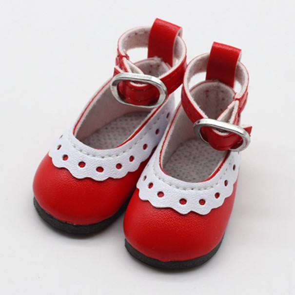 Topánky pre bábiku A27 červená