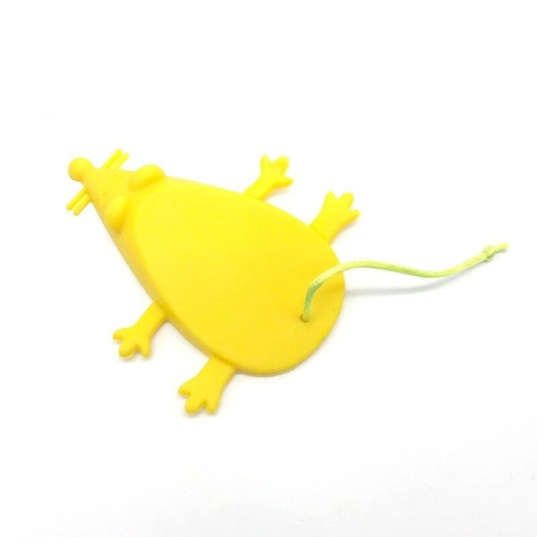 Tope de puerta para ratón amarillo