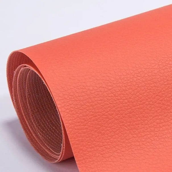 Toppa riparativa autoadesiva in pelle 25x60 cm Toppa resistente per riparare divani, sedili auto, borse e sedili in pelle Cerotto arancione