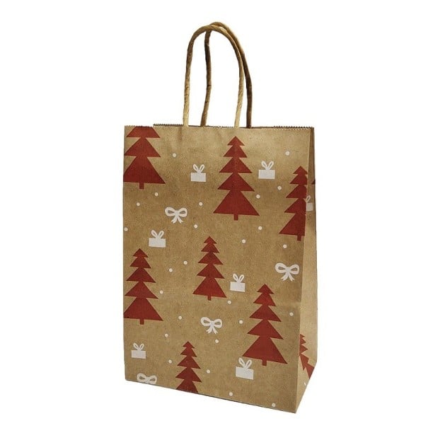 Torba papierowa ze świątecznym motywem 21 x 15 x 8 cm 4 szt 3
