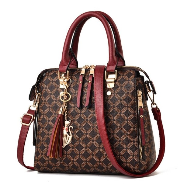 Torebka crossbody damska M1497 wino 2
