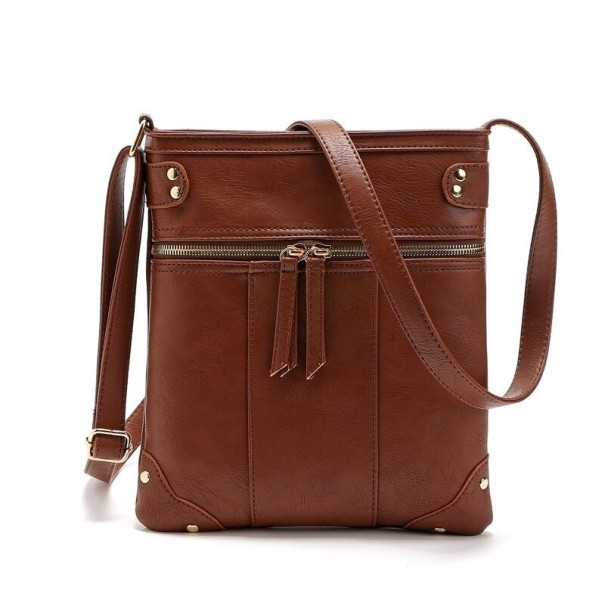 Torebka crossbody damska M1713 ciemny brąz