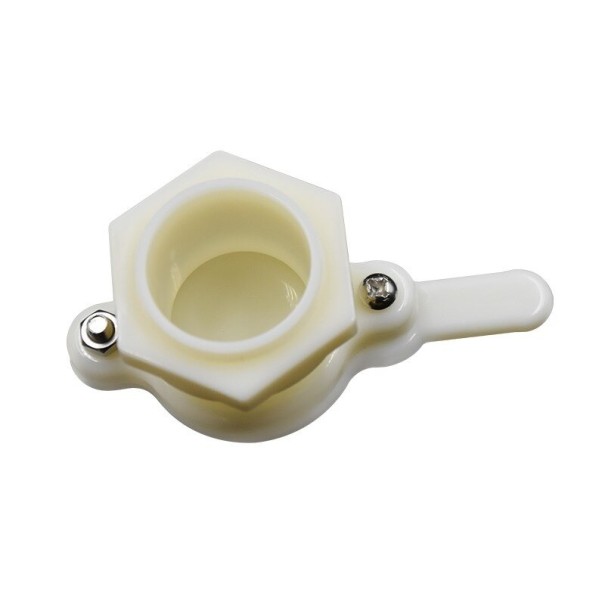 Torneira de descarga para recipientes de enchimento e decantação C946 branco