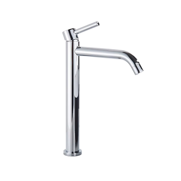 Torneira de lavatório 30,5 x 15 cm Torneira de casa de banho para água quente e fria Torneira moderna e elegante com controlo prateado