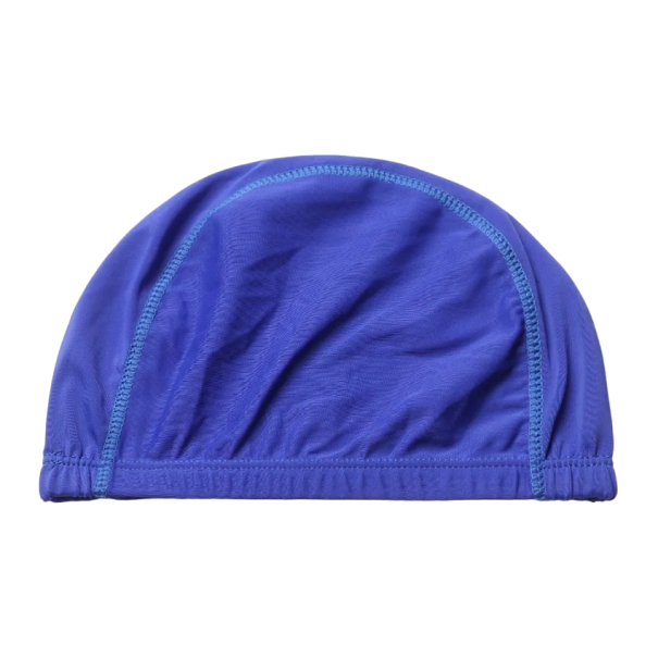 Touca de natação em nylon à prova de água Touca de piscina Elástica Equipamento para nadadores V231 azul
