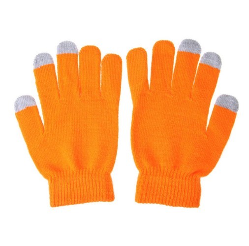 Touchscreen handschoenen oranje