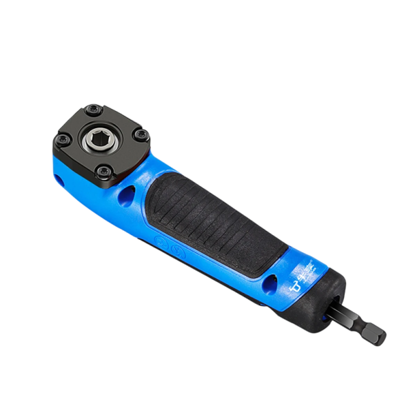 Tournevis magnétique d'angle 15 cm Adaptateur angulaire pour perceuses Embout prolongé pour travailler dans des espaces restreints bleu