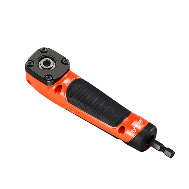 Tournevis magnétique d'angle 15 cm Adaptateur angulaire pour perceuses Embout prolongé pour travailler dans des espaces restreints orange