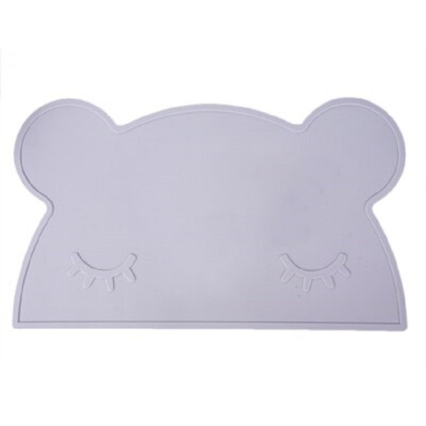 Tovaglietta in silicone per bambini grigio 1
