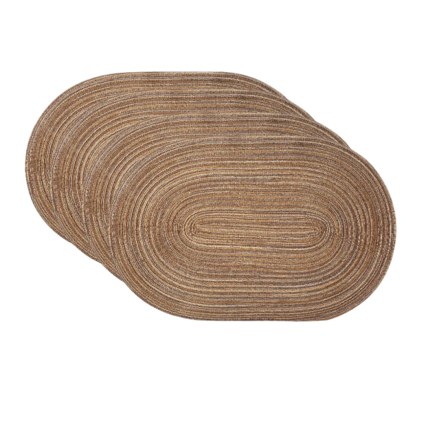 Tovagliette da tavolo antiscivolo e resistenti al calore 45 × 30 cm tovagliette lavabili per cucina e sala da pranzo marrone