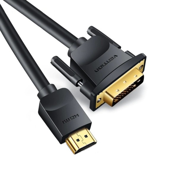 Tovejs HDMI / DVI M/M-tilslutningskabel 1 m