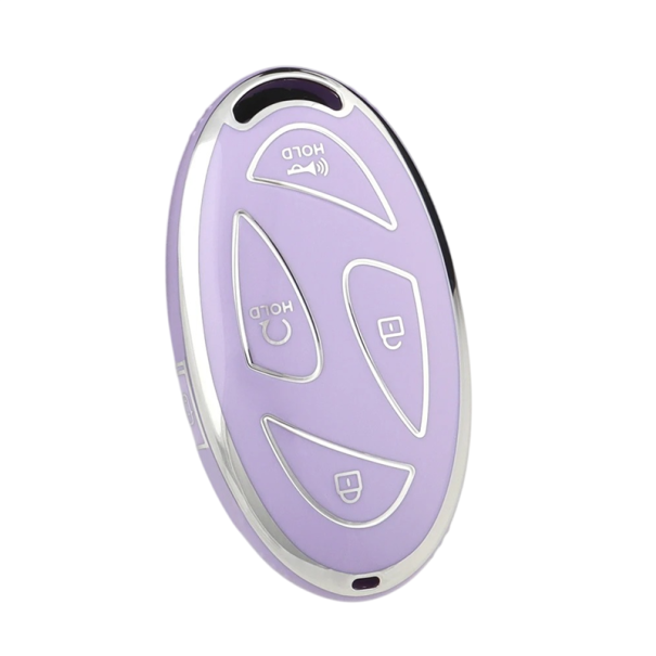TPU etui na pilot 5 przycisków do Hyundai IONIQ 6, Grand Prix GN7, Kona fioletowy