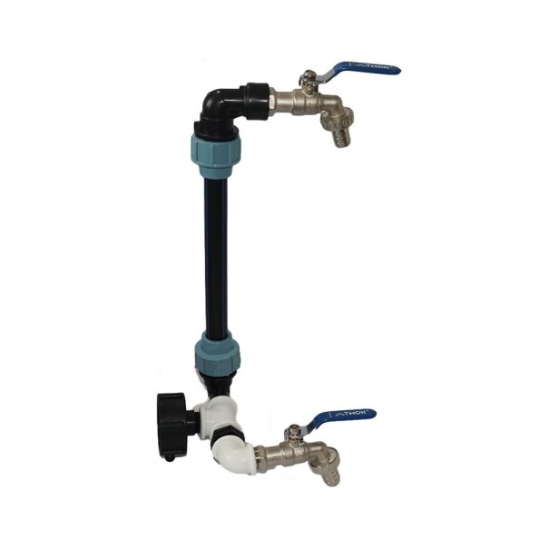 Trädgårdskran med IBC tankreducerare S60*6 2