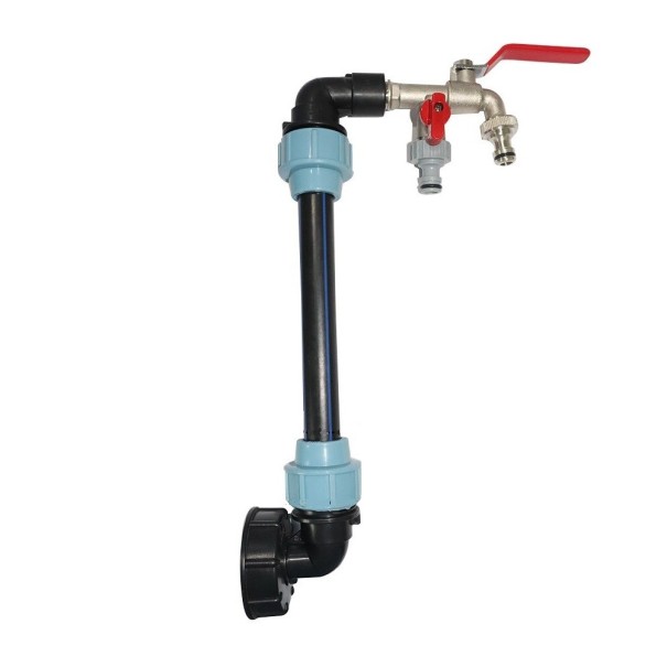 Trädgårdskran med IBC tankreducerare S60*6 5