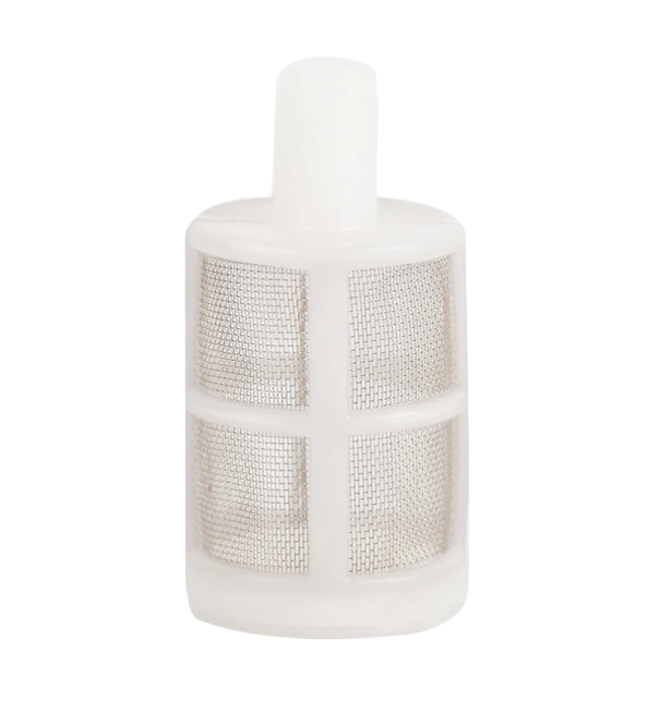 Trädgårdsvattenkontakt 10 mm 120 mesh vitt nätfilter för bevattningsfilterskärm för att förhindra att smuts kommer in i pumpen Vattenfilter bevattningsfilter 3 x 5,5 cm