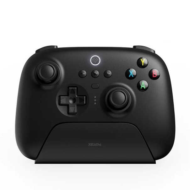 Trådlös Game Controller Hall Effect Joystick Gamepad med Bluetooth för Steam, PC, IOS, Android, 480 mAh, 14,7 x 10,4 cm svart
