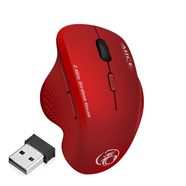 Trådløs gaming mus 1600 DPI rød