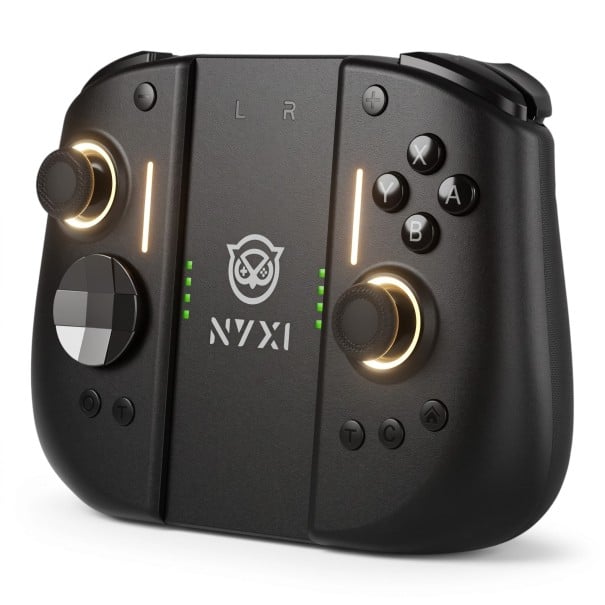 Trådlös joypad för Nintendo Switch 2 11,67 x 6,12 x 5,22 cm med 9 lägen för RGB-belysning och 600 mAh batteri svart med laddningsbart mittstycke 1