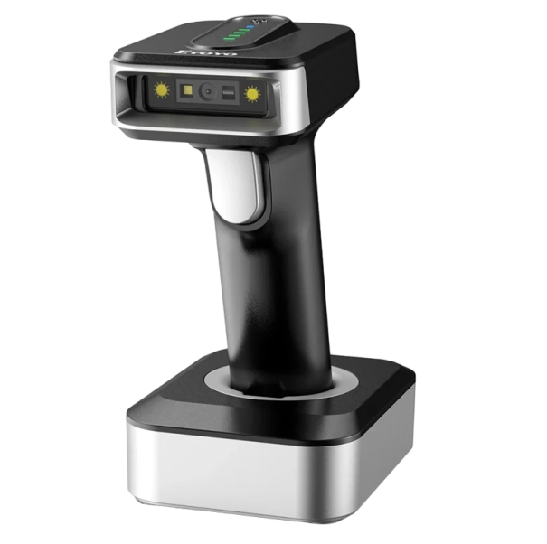 Trådløs stregkodelæser Stregkodelæser til stationær brug med Bluetooth 1D, 2D, QR stregkodescanner 1