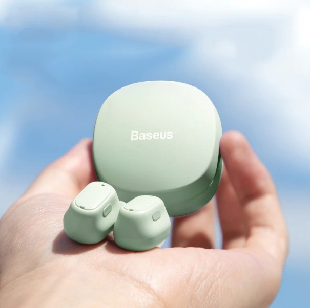 Trådlösa Bluetooth-hörlurar K1623 ljusgrön