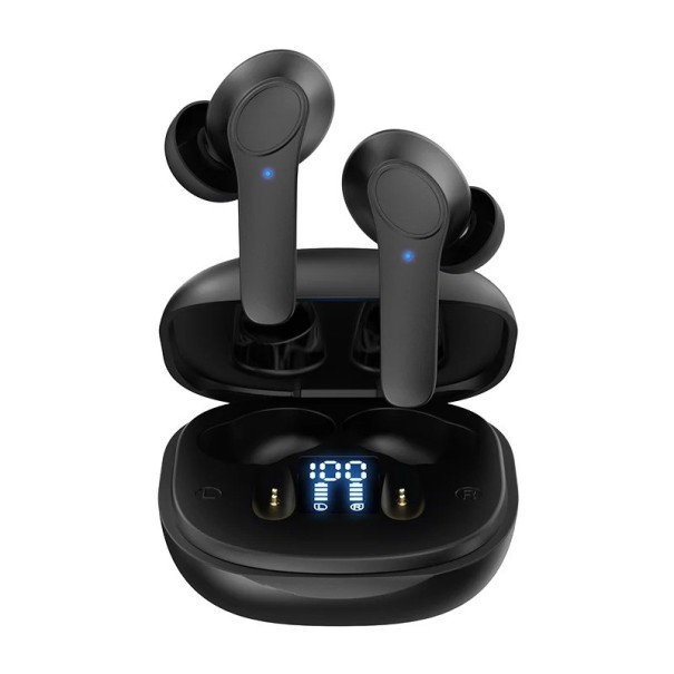 Trådlösa hörlurar för översättning av 144 språk Bluetooth-hörlurar med brusreduceringsfunktion Hörlurar med laddningsfodral Översättning i offlineläge