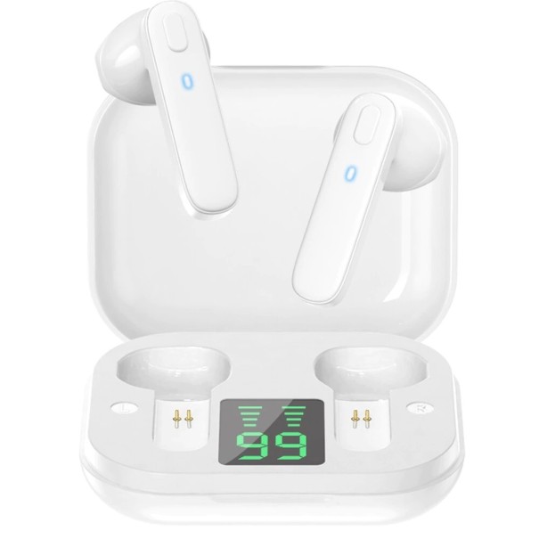 Trådløse Bluetooth hovedtelefoner K1621 hvid
