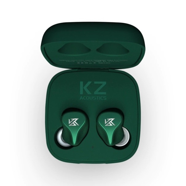 Trådløse formede in-ear høretelefoner Bluetooth 5.0 Rækkevidde 20 m Frekvensområde 20 Hz til 20 kHz Følsomhed 115 dB Opladningsetui 400 mAh mørkegrøn