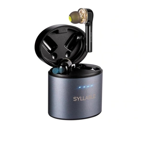 Trådløse in-ear høretelefoner med opladningsetui 500 mAh Bluetooth 5.0 Rækkevidde 10 m Batteritid ca. 10 timer Følsomhed 110 dB Sort og grå 1