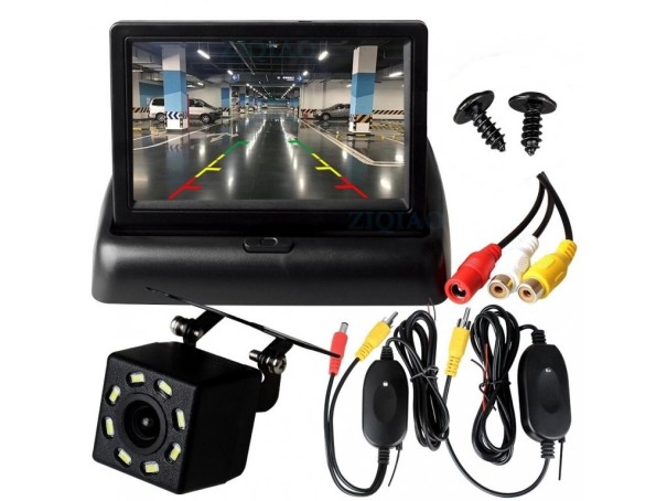 Trådløst parkeringssystem kamera og monitor 6