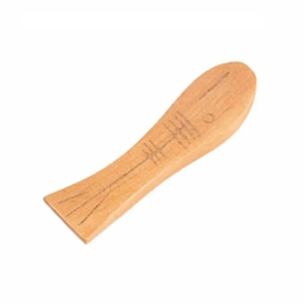 Træholder til spisepinde i form af en fisk, japansk stil, afsætningsunderlag til spisepinde, bestik, køkkenudstyr til sushi-servering beige