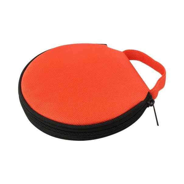 Tragbare Hülle für 20 CDs und DVDs Oxford-Gewebe 16,5 cm Reißverschlussbox Disc-Halter für Auto und Zuhause Aufbewahrungstasche mit Verschluss orange