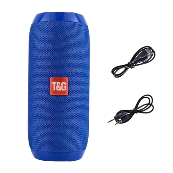 Tragbarer Bluetooth-Lautsprecher, 25 W, IPX5, wasserdichter Subwoofer, FM-Radio, TWS, TF-Karte, USB, AUX, 3D-Stereo, 10 h Akkulaufzeit, 1200 mAh, Outdoor-kompatibel dunkelblau