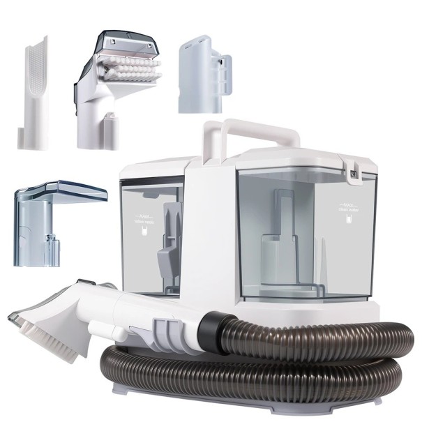 Tragbarer Teppichreiniger 500W 12KPa leistungsstarker Sprühsauger für Polster, Autositze, Sofas, Matratzen, Teppiche und Tierhaare 1