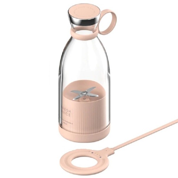 Tragbarer USB-Smoothie-Mixer 50 W rosa