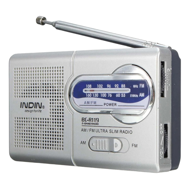 Tragbares AM/FM-Radio, Taschenradio mit Kopfhöreranschluss, kompaktes Radio, 10,5 x 6,6 x 2,7 cm 1