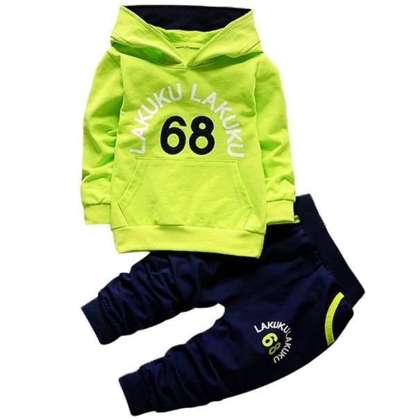 Trainingspak voor jongens - Sweatshirt en joggingbroek J1934 lichtgroen 5