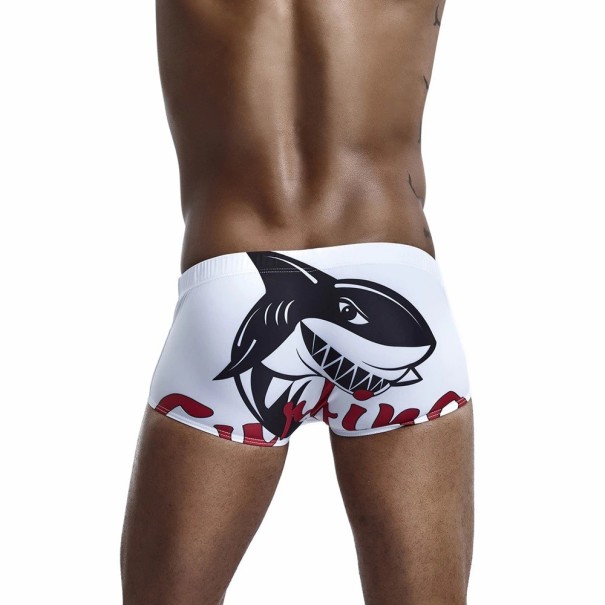 Traje de baño de tiburón para hombre blanco S