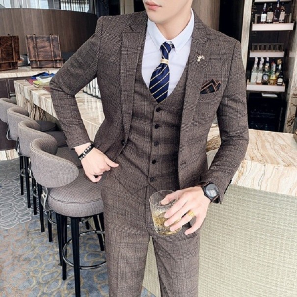 Traje de hombre F348 marrón XXS 1 Traje de hombre F348 marrón XXS 1
