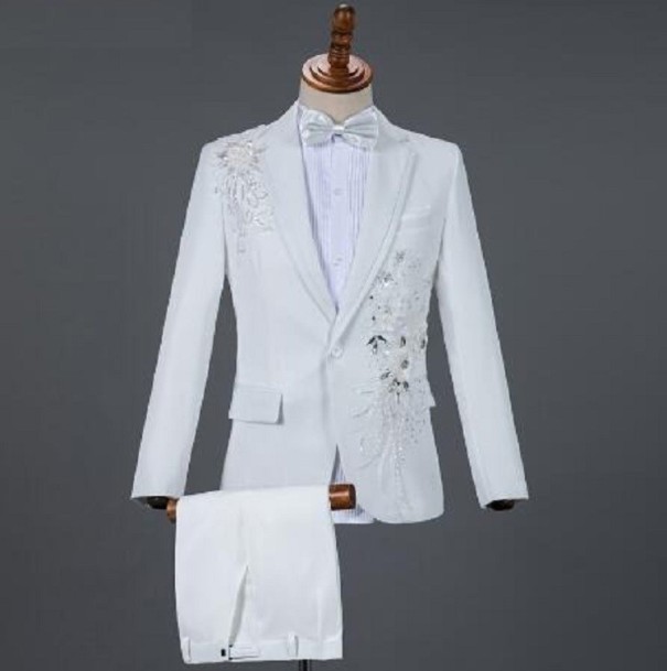 Traje de hombre F350 blanco M 2