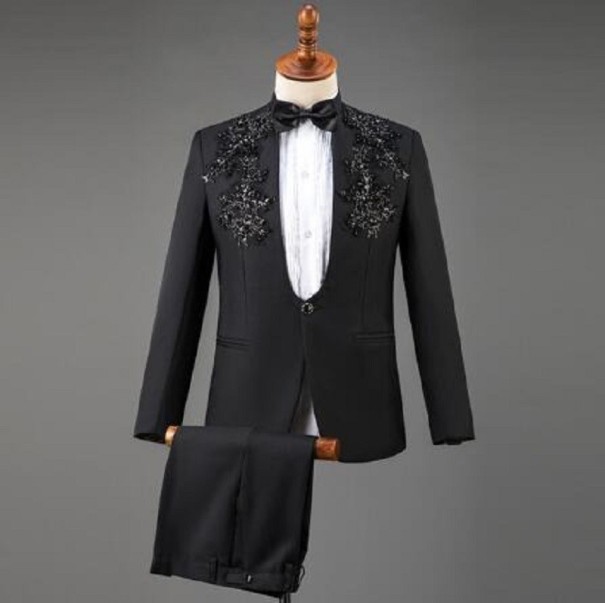 Traje de hombre F350 negro XXS 2