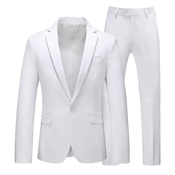 Traje de hombre F387 blanco XXS