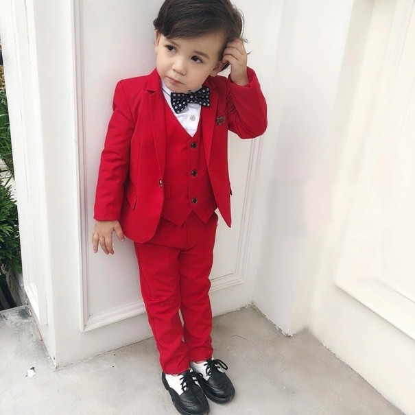 Traje de niño B1302 rojo 4