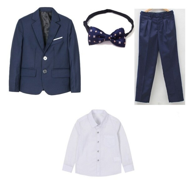 Traje de niño B1324 azul oscuro 14 A