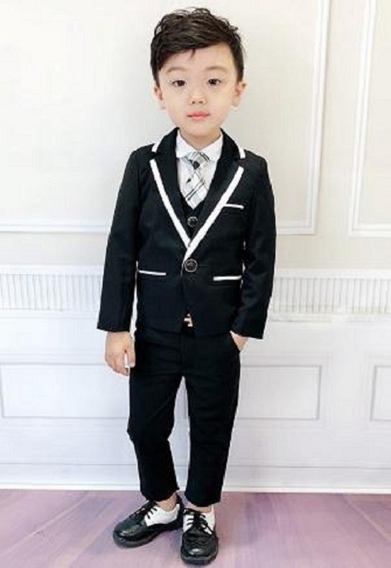 Traje de niño B1333 negro 8