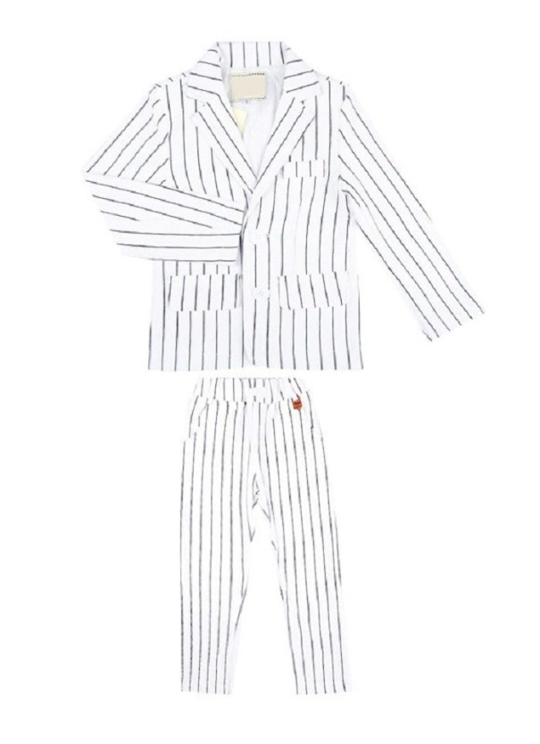 Traje de niño B1349 blanco 4