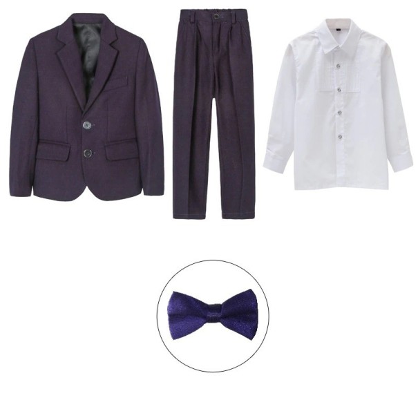 Traje de niño B1352 morado oscuro 10 B