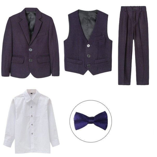 Traje de niño B1352 morado oscuro 14 A