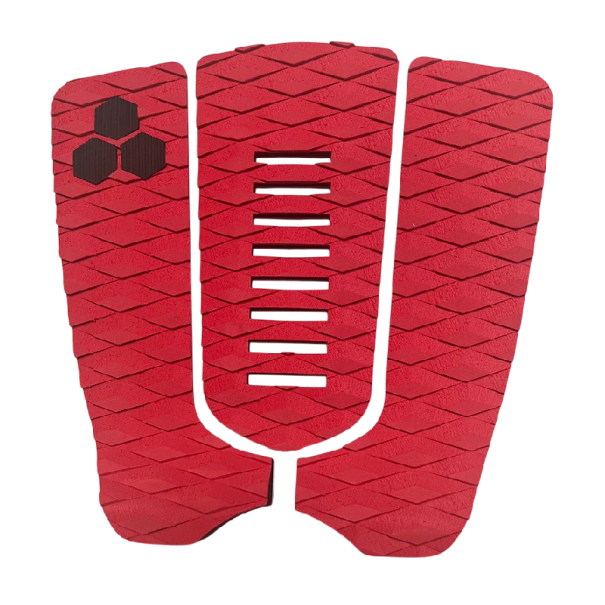 Trakční podložka na surfovací prkno 32x30 cm 3dílná EVA pěna barevná diamantová protiskluzová ocasní deska silně lepicí grip na palubu červená