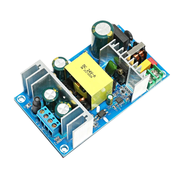 Transformator obniżający AC110-220V na DC 24V 6A Stabilny zasilacz Źródło dla taśm LED Oświetlenie Elektronika 6,5x11,5x3,2 cm 1